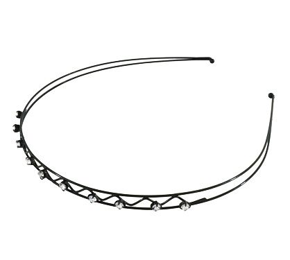 Tiara Trançada com strass